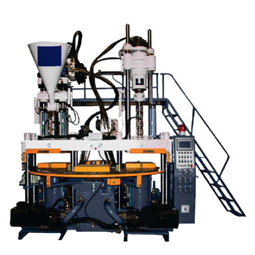 RM-138V-2C  Automatic Rotary 1/2/3/ Multi Color PVC Upper Injection Moulding Machine