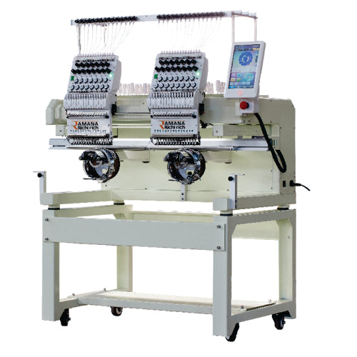 HIGH SPEED COMPACT TYPE EMBROIDERY MACHINE DOUBLE HEAD – Ramana Machines