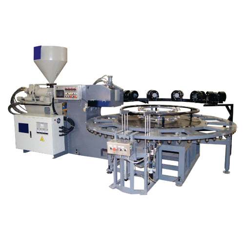 RM-105-2C Automatic Rotary 1/2 Color TR/TPU Outsole Direct Injection Moulding Machine