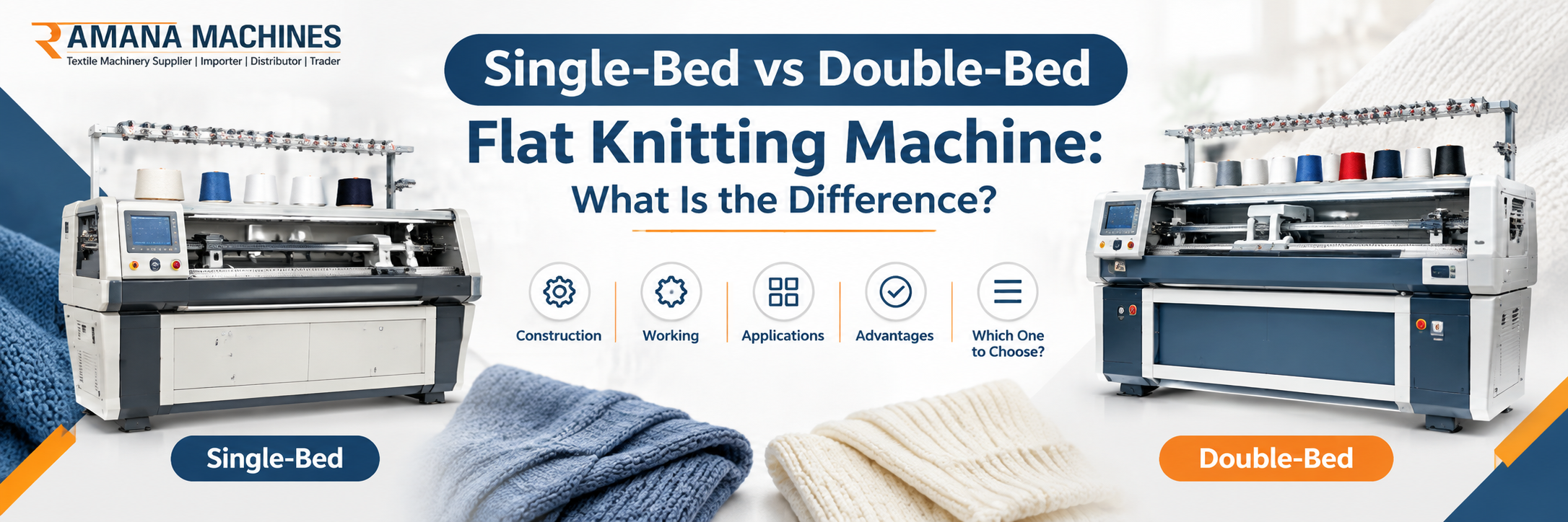 single bed vs double bed knitting machine