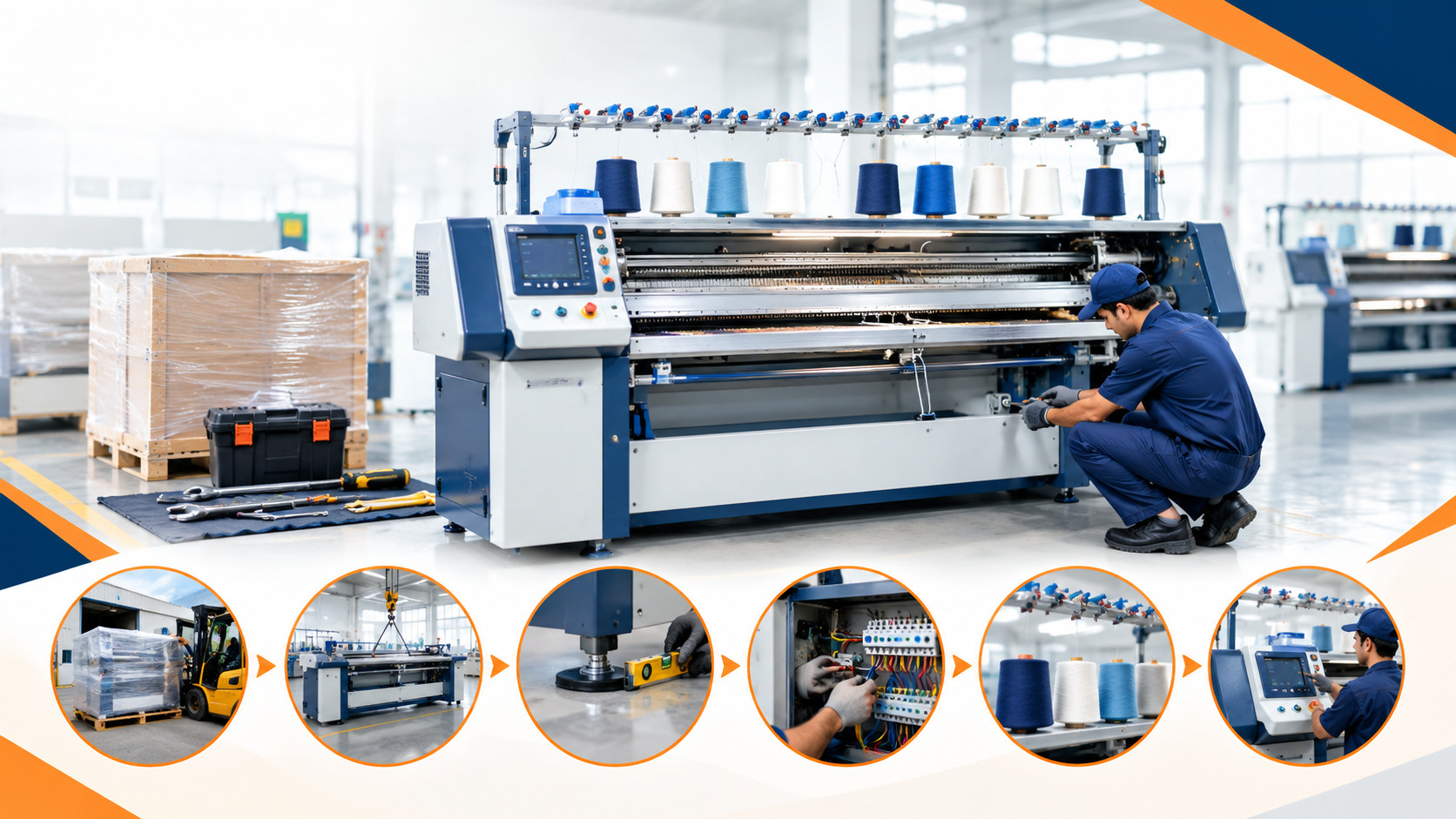 Flat Bed Knitting Machine Installation Guide
