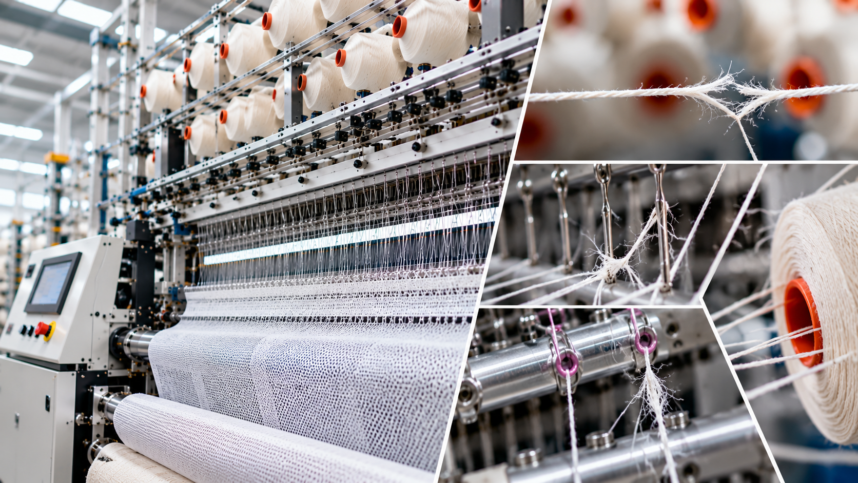 why yarn breaks on a warp knitting machine