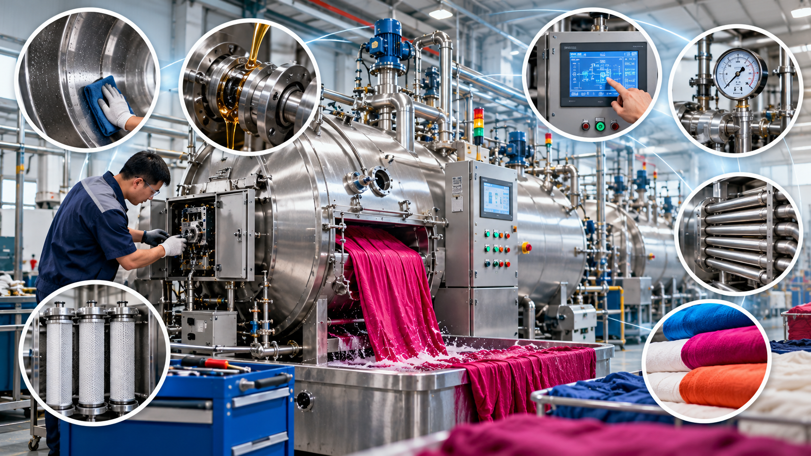 How to Improve the Working Life of a Textile Dyeing Machine