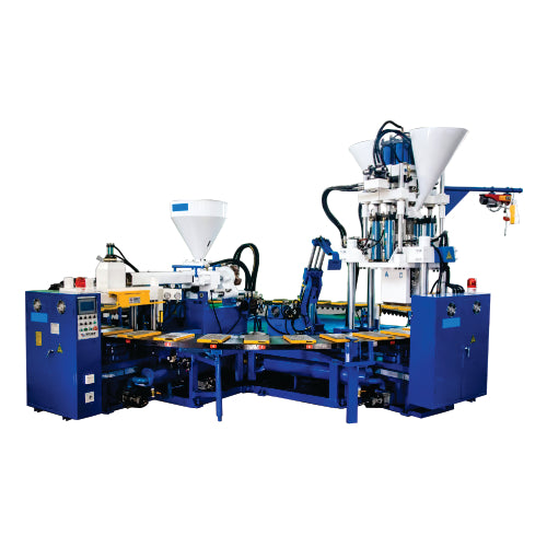 Automatic Disk Type - Color Crystal Blowing Plastic Shoe Injection Molding Machine